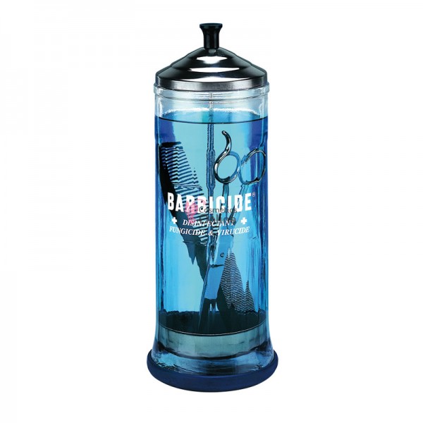 Vas pentru sterilizare instrumentar Barbicide mare 1100 ml din sticla